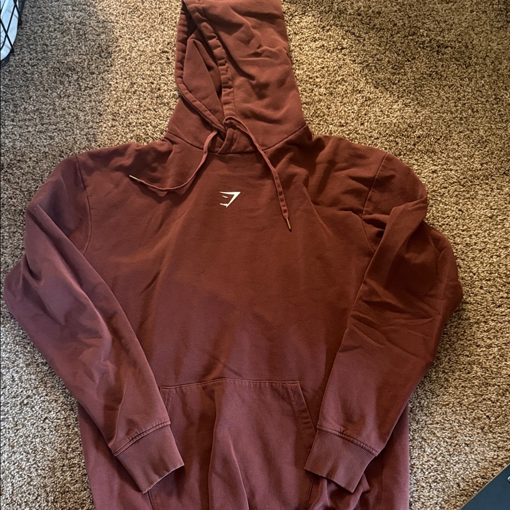Gymshark Maroon/Burgundy Hooded Sweatshirt